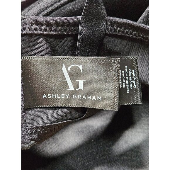 Ashley Graham Black Lace Full-Figure Underwire Bra 40DDD Style# 751788 - Picture 4 of 8